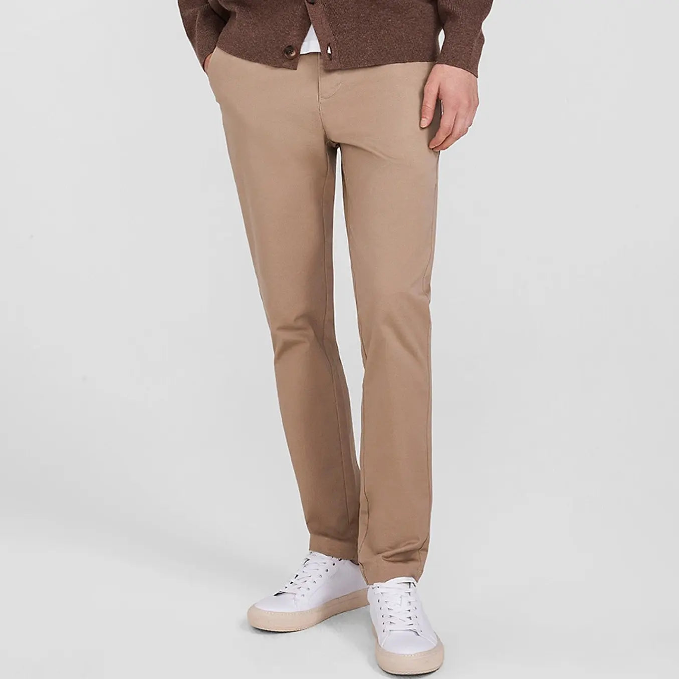 Giordano Men's Brown Khakis
