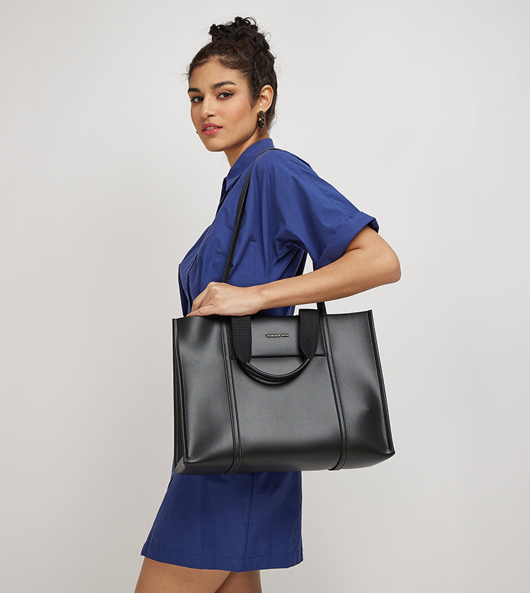 Charles & Keith SHALIA Logo Detail Tote Bag