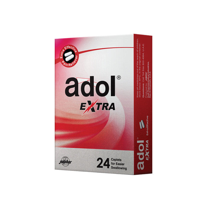 Adol Extra Pain Relief 500mg 24 Caplets