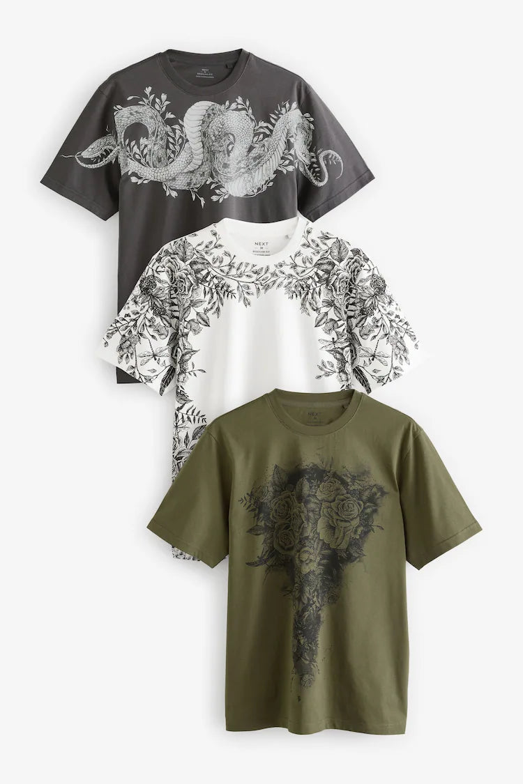 Next 3 Pack Graphic T-shirt