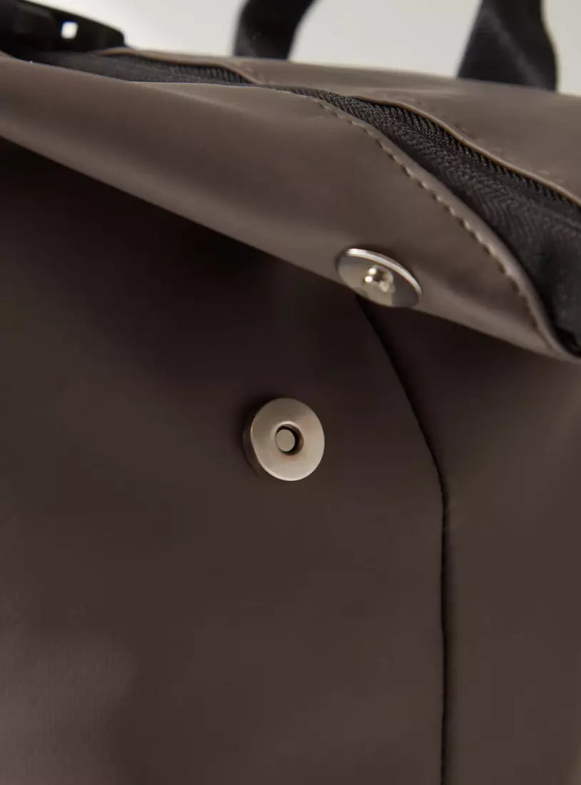 Max Solid Backpack with Zipper Closure and Side Pocket