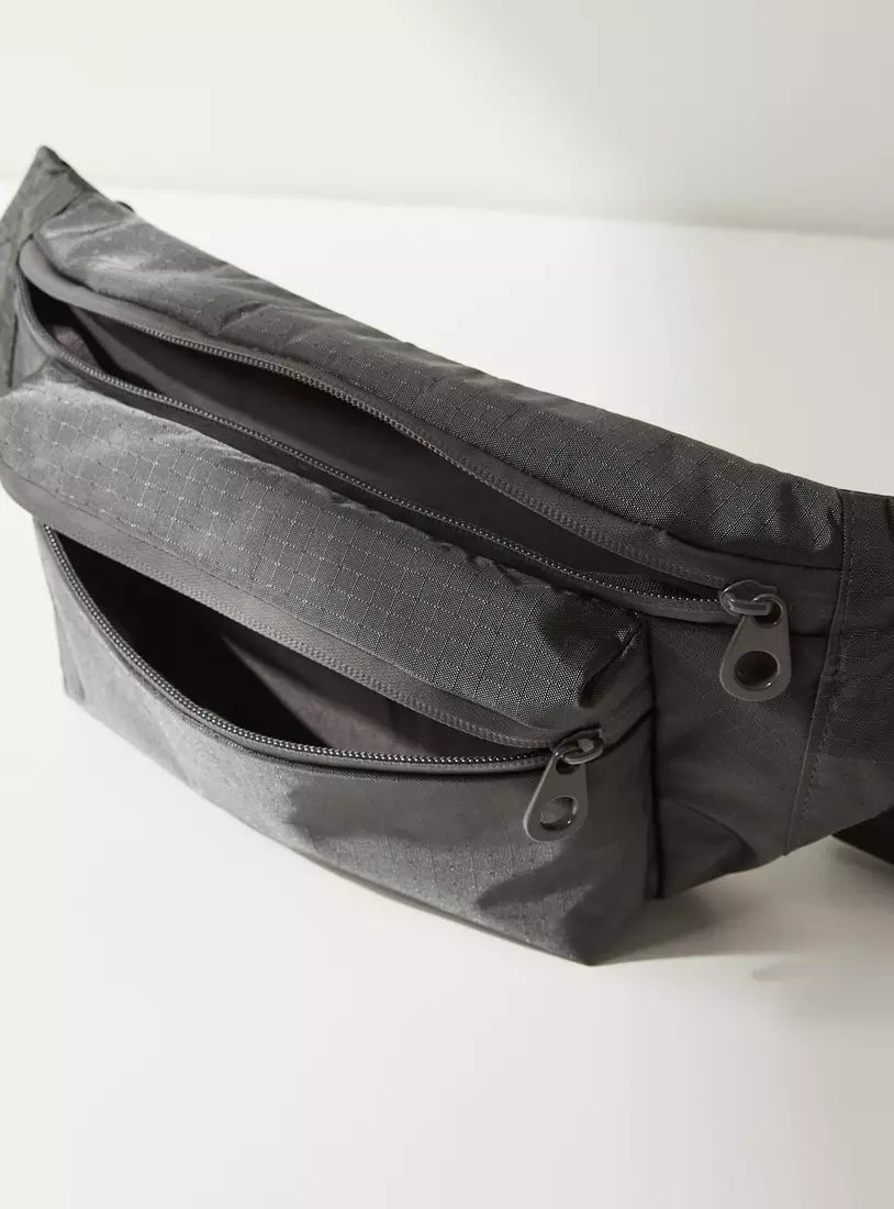 Max Plain Crossbody Bag with Zip Closure