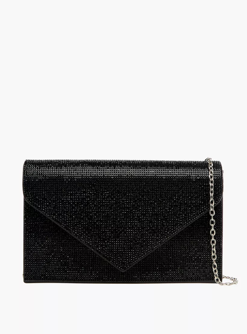 Flora Bella Sasha Studded Clutch with Chain Strap