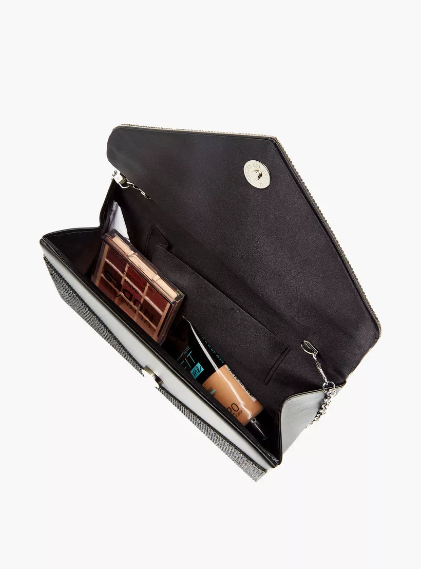 Flora Bella Sasha Studded Clutch with Chain Strap