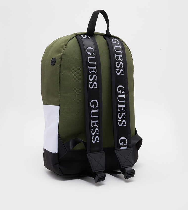 Guess Chromatic Color Block Zippered Backpack
