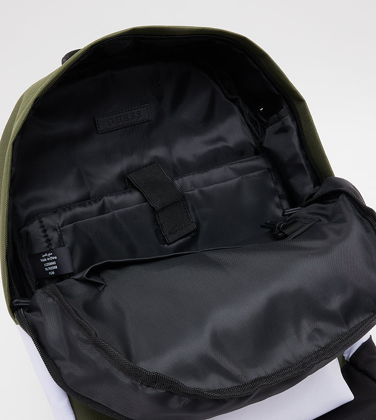 Guess Chromatic Color Block Zippered Backpack