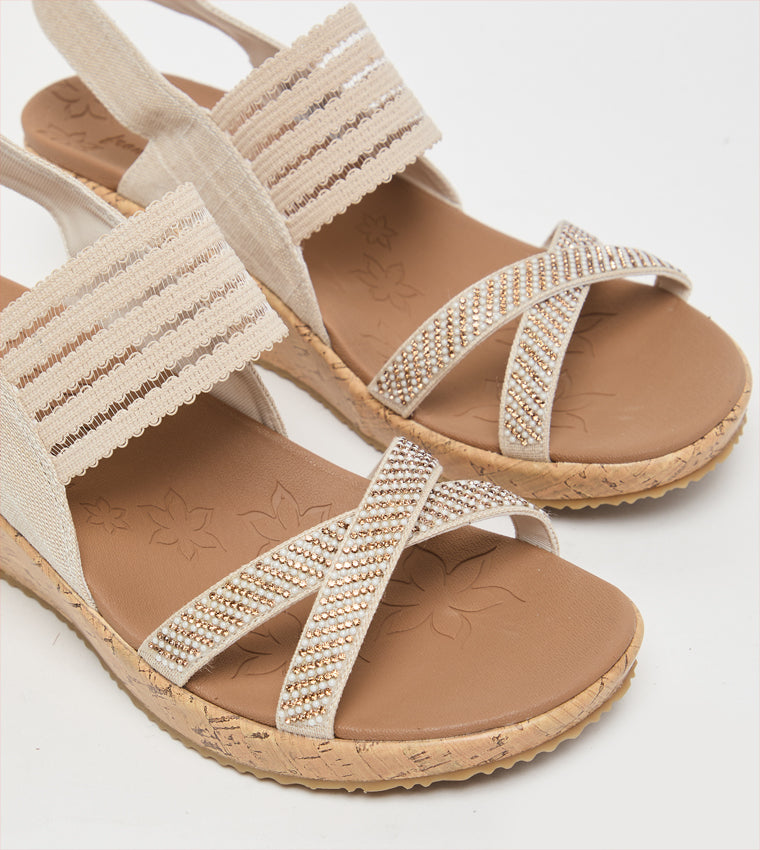 Skechers BEVERLEE - FANCY SIPS Wedge Sandals