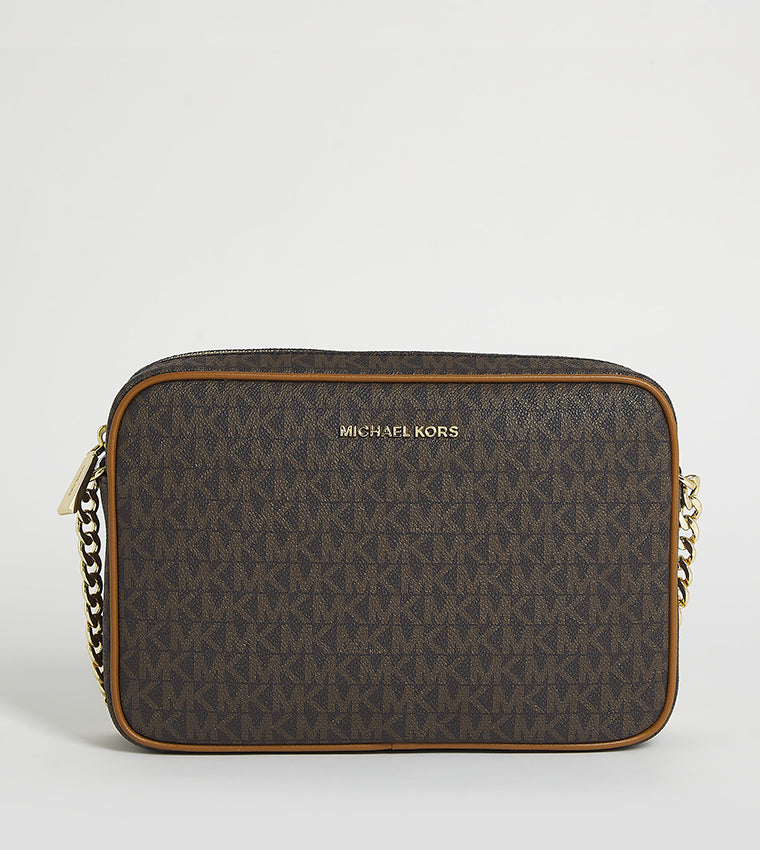 Michael Kors Monogram Patterned Camera Bag