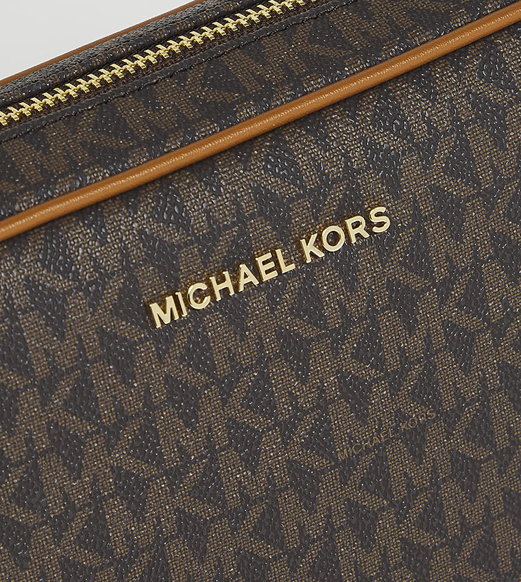 Michael Kors Monogram Patterned Camera Bag