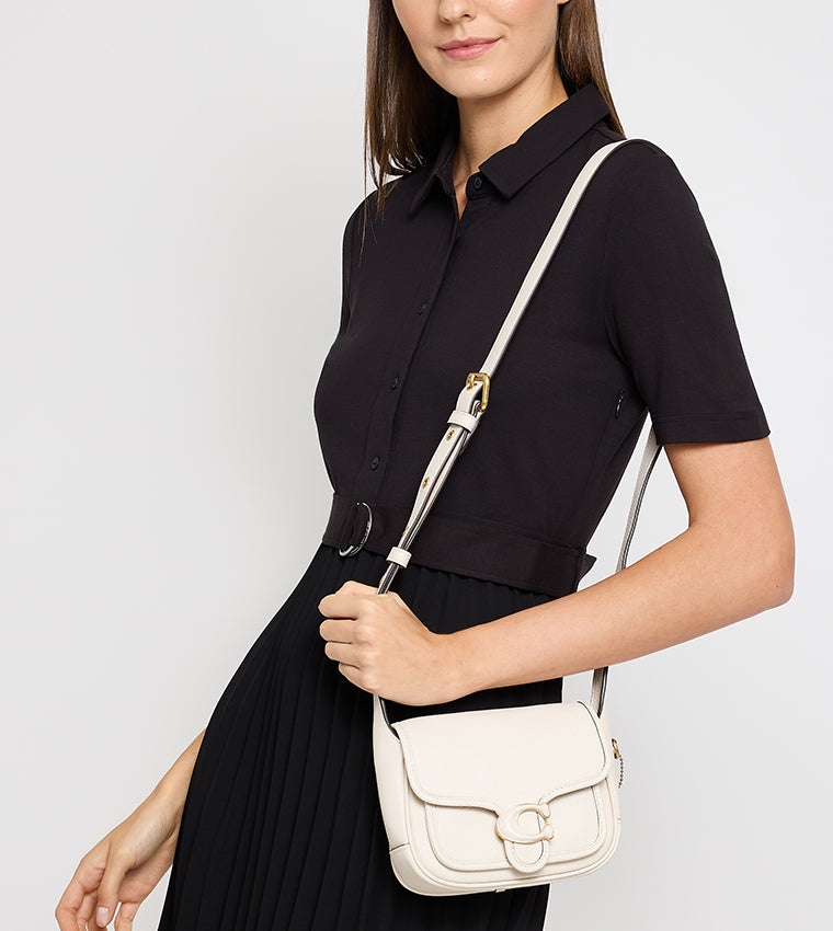 Coach Textured Flap Crossbody Bag