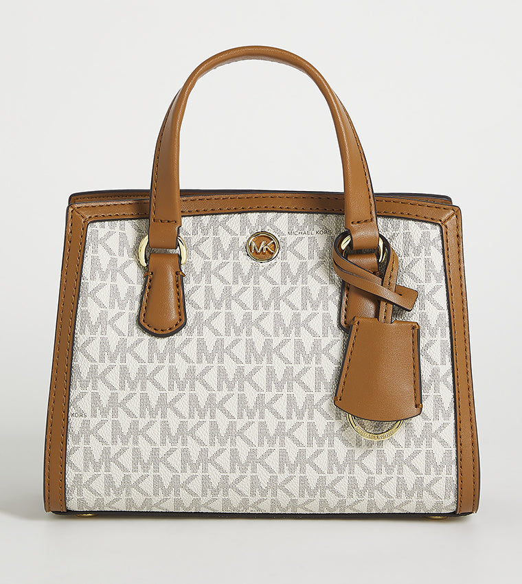 Michael Kors Monogram Patterned Handheld Bag with Sling