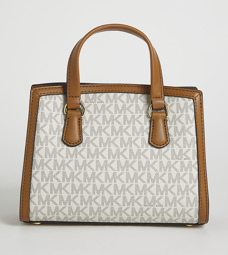 Michael Kors Monogram Patterned Handheld Bag with Sling