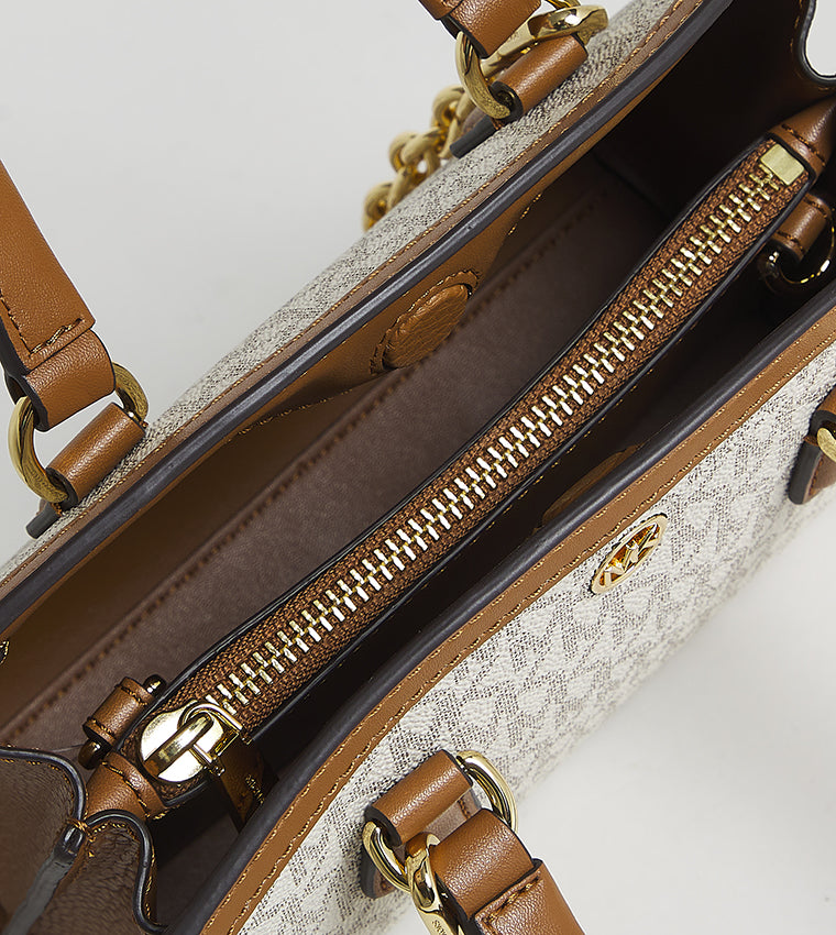 Michael Kors Monogram Patterned Handheld Bag with Sling