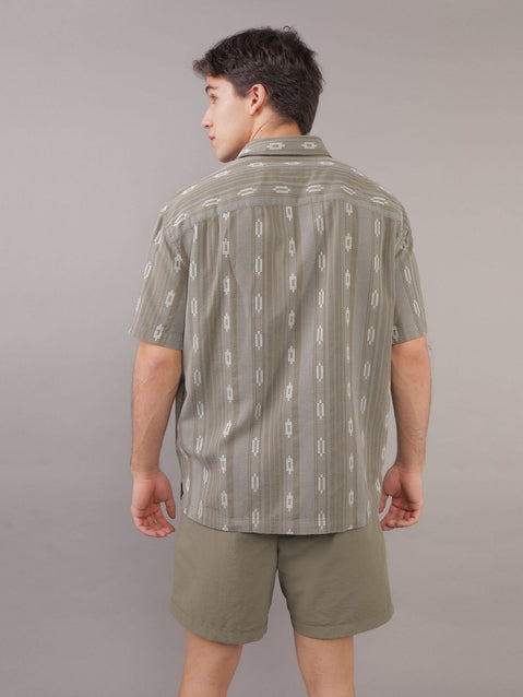 American Eagle Button-Up Poolside Shirt