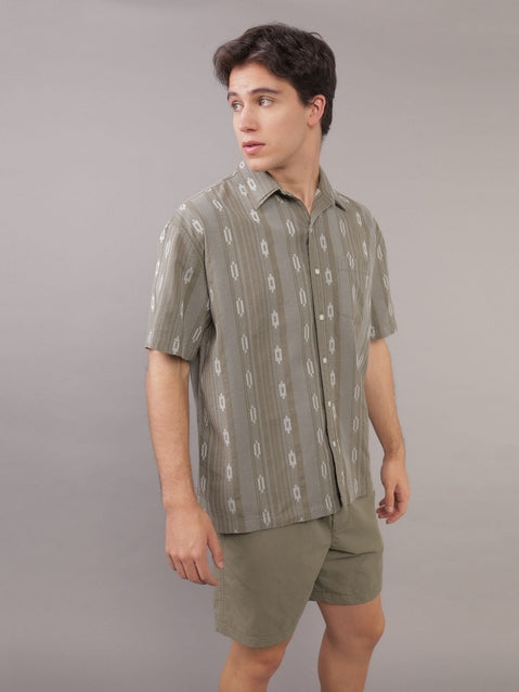 American Eagle Button-Up Poolside Shirt