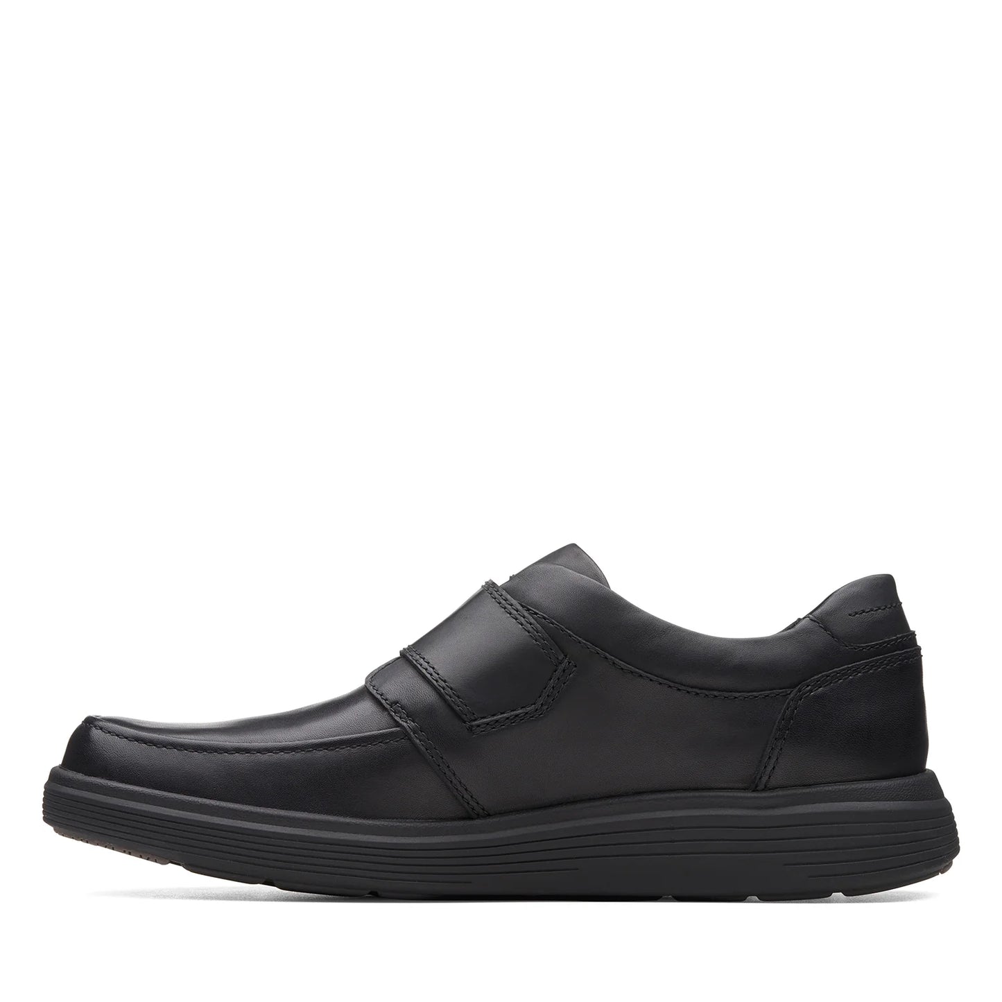 Clarks Mens - Un Abode Strap Black Leather