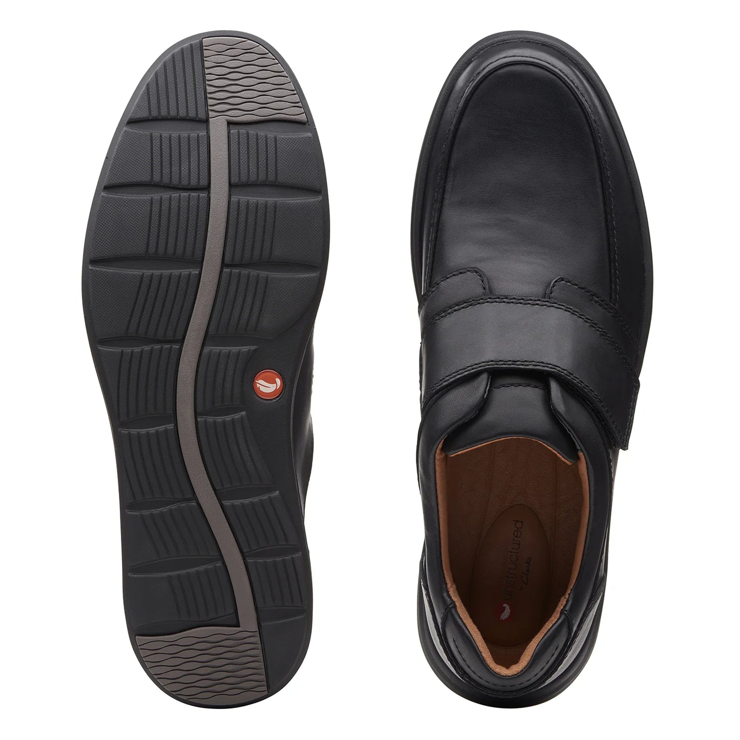Clarks Mens - Un Abode Strap Black Leather