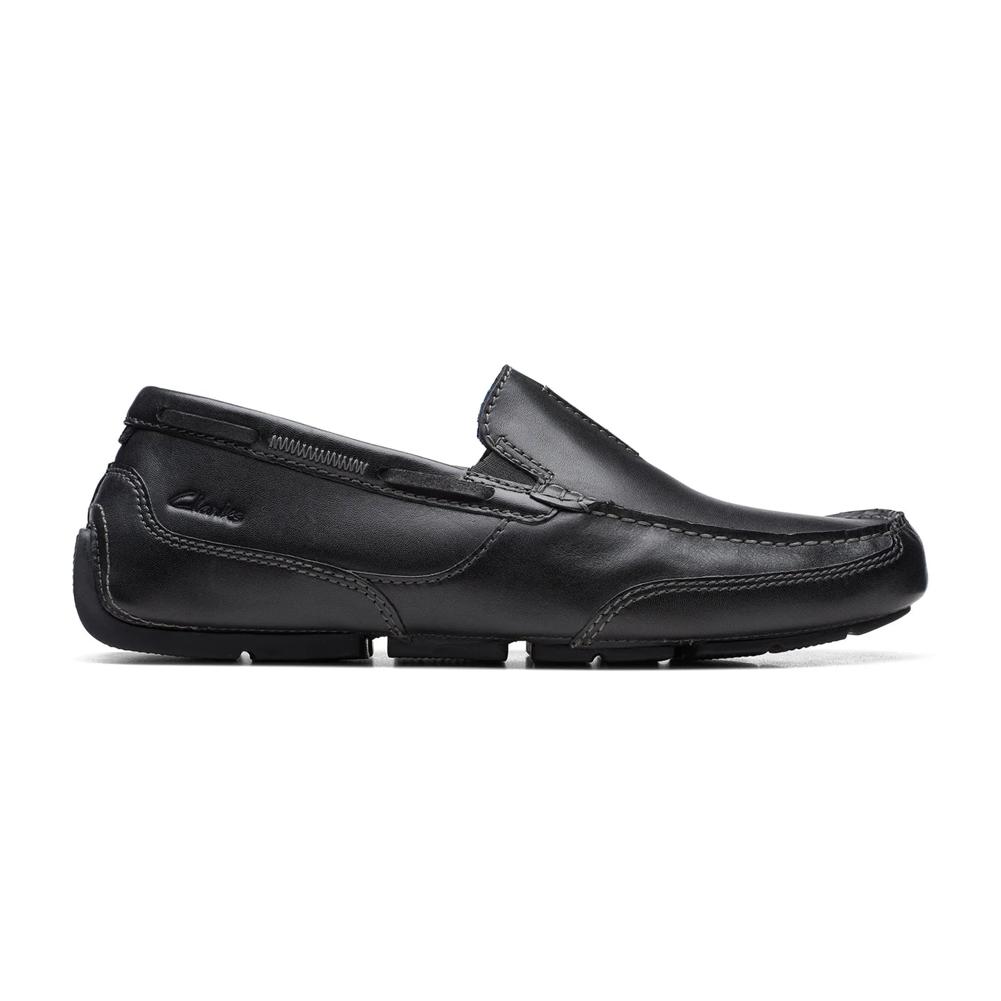 Clarks Men's - Markman Seam Black Leather Shoe