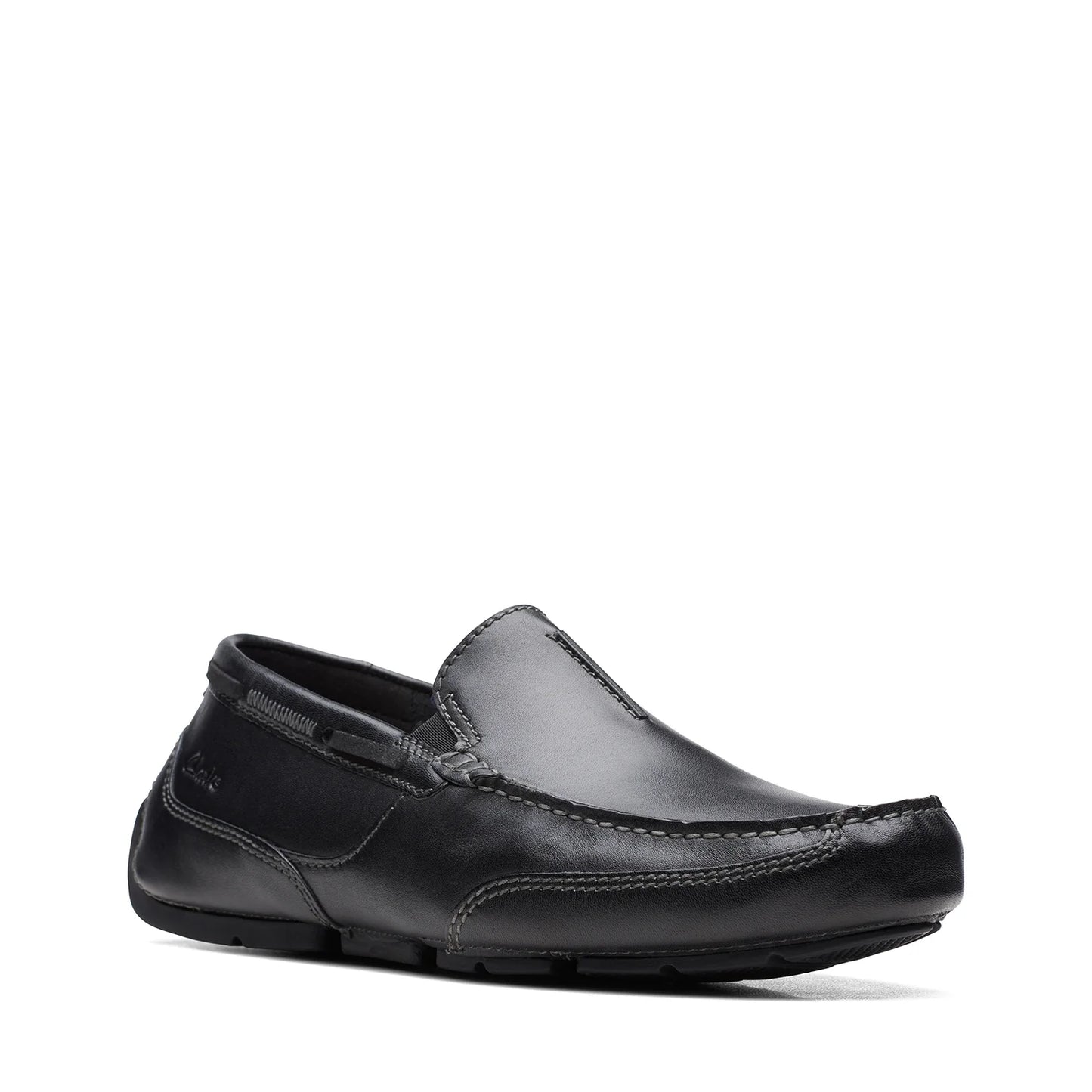 Clarks Men's - Markman Seam Black Leather Shoe