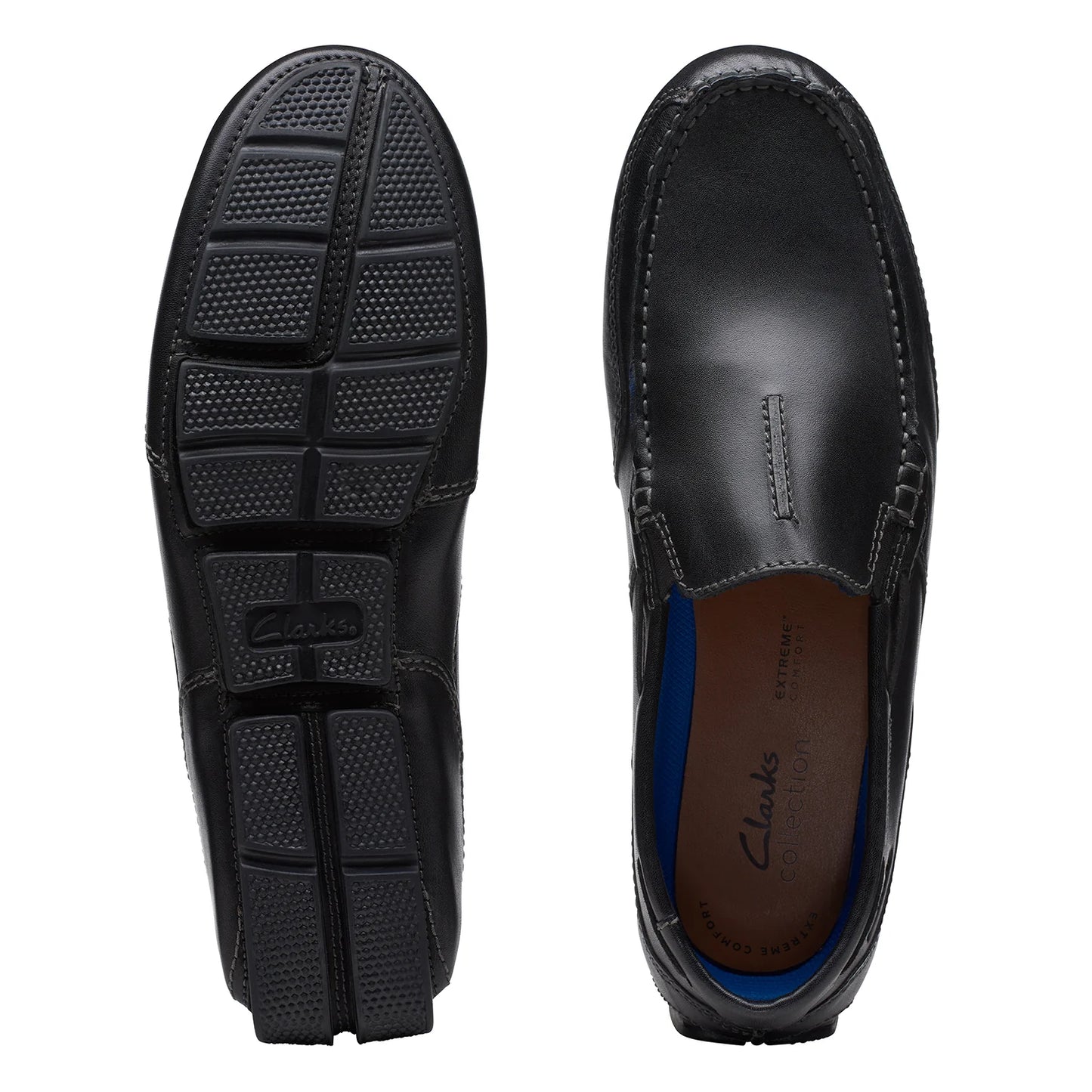 Clarks Men's - Markman Seam Black Leather Shoe