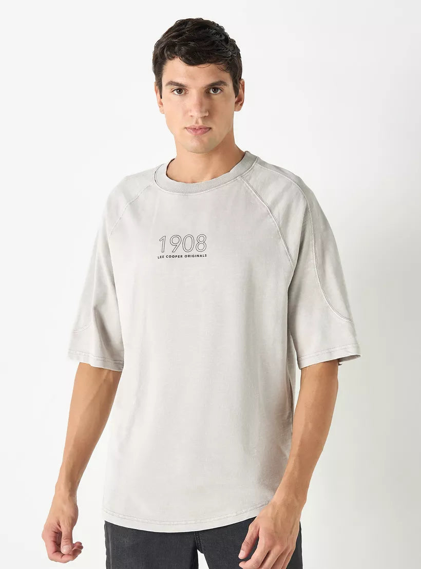 Lee Cooper Typographic Oversized T-shirt