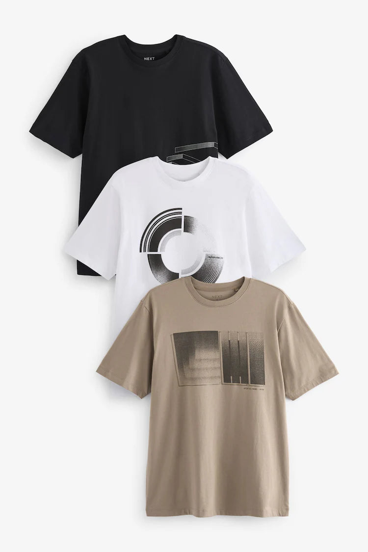 Next 3 Pack Graphic T-shirt
