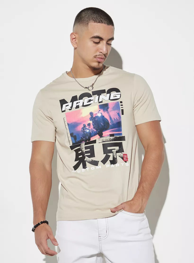Splash Graphic Print T-shirt