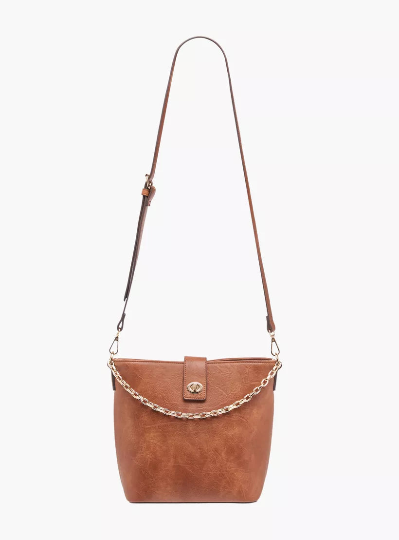 Flora Bella Textured Shoulder Bag with Detachable Strap