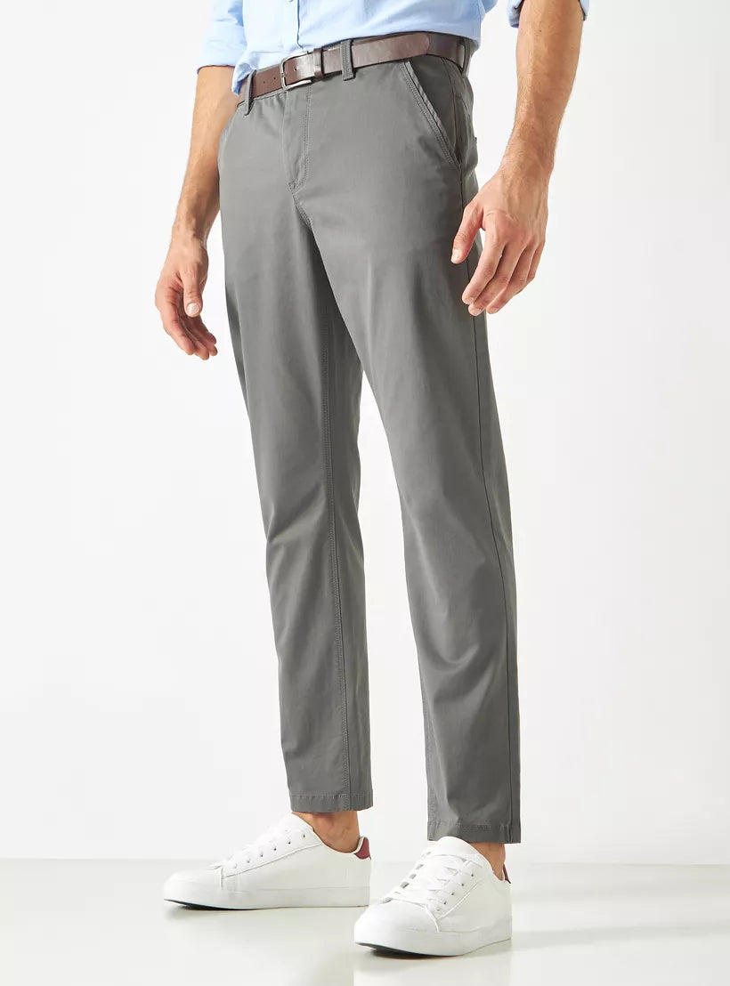 Splash Slim Fit Belted Chino Pants
