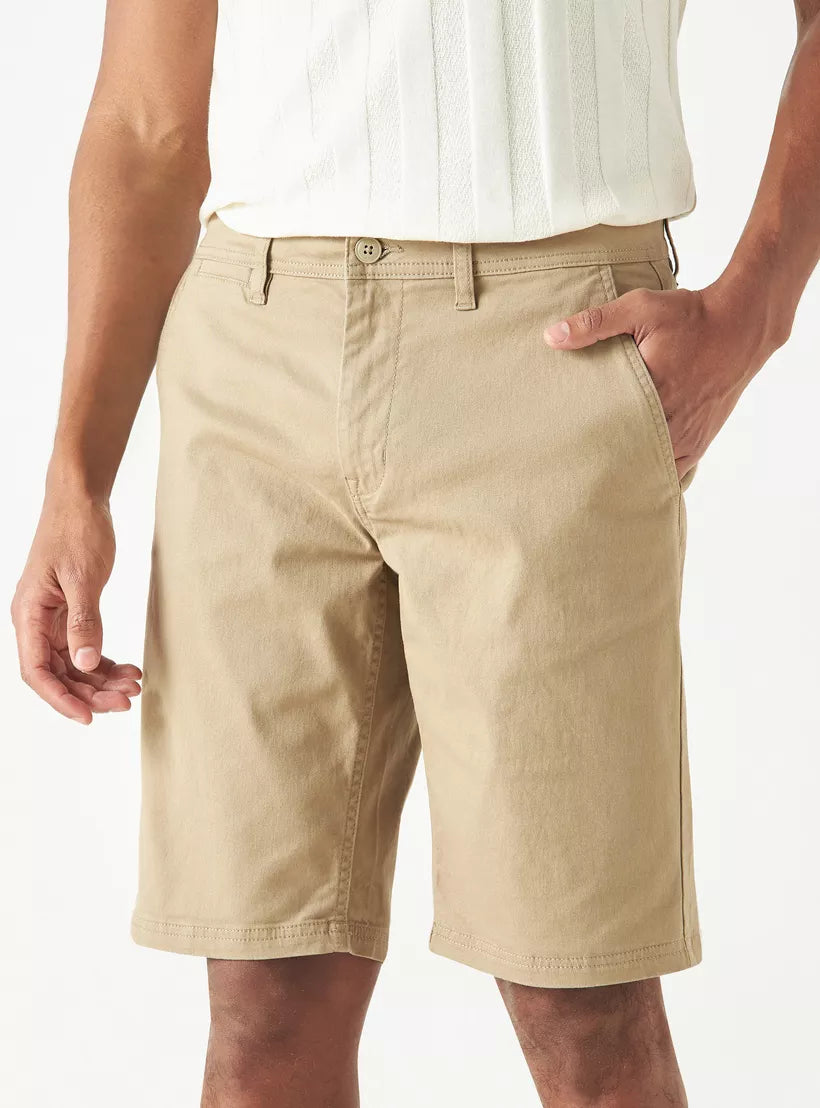 Splash Solid Chino Shorts