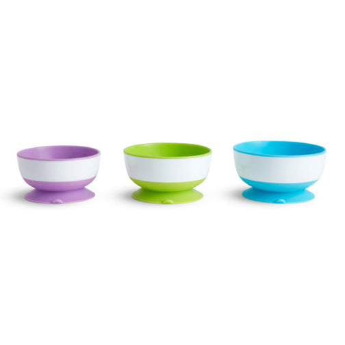 Munchkin Stay Put™ Suction Bowls, Pack of 3