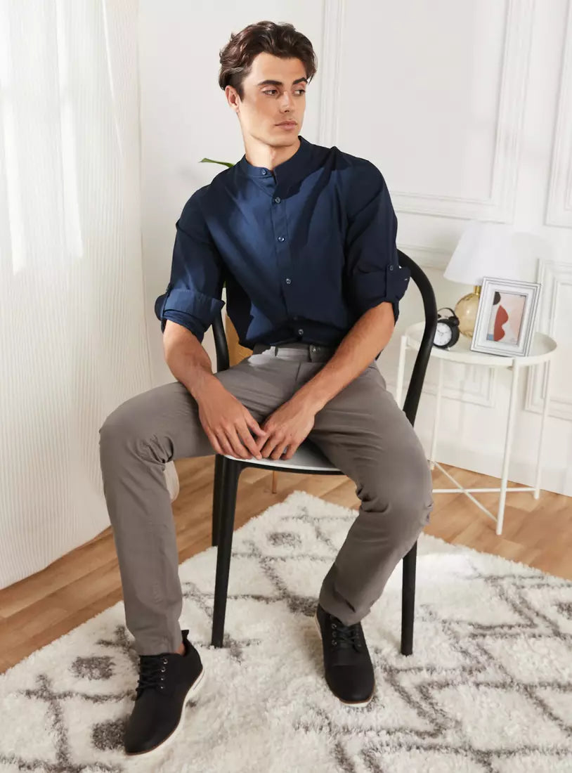 Max Full Length Jeans with Button Closure and Pockets