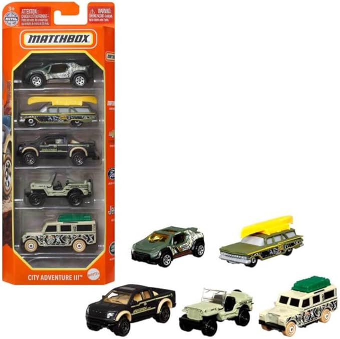 Matchbox 5-Pack of 1:64 Scale Vehicles