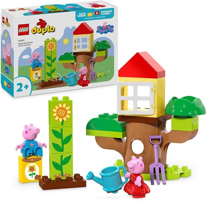 LEGO DUPLO Peppa Pig Garden and Tree House Toy