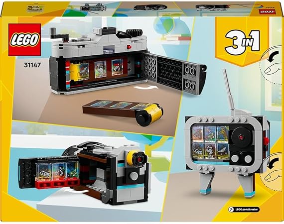 LEGO Creator 3in1 Retro Camera Toy to Video Camera to TV Set