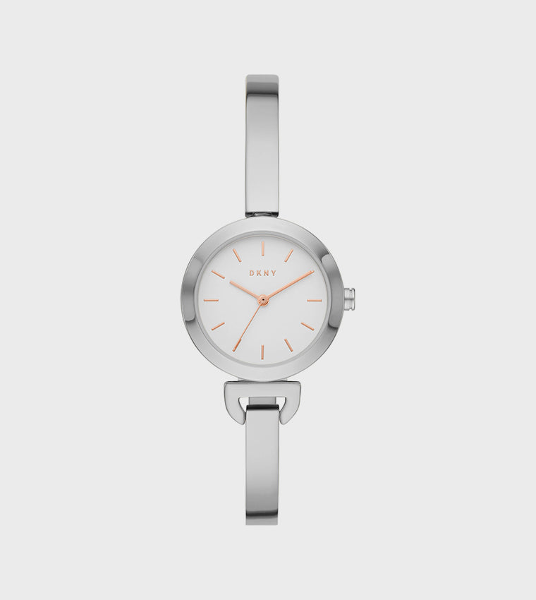 Dkny UPTOWN D White Dial Analog Watch
