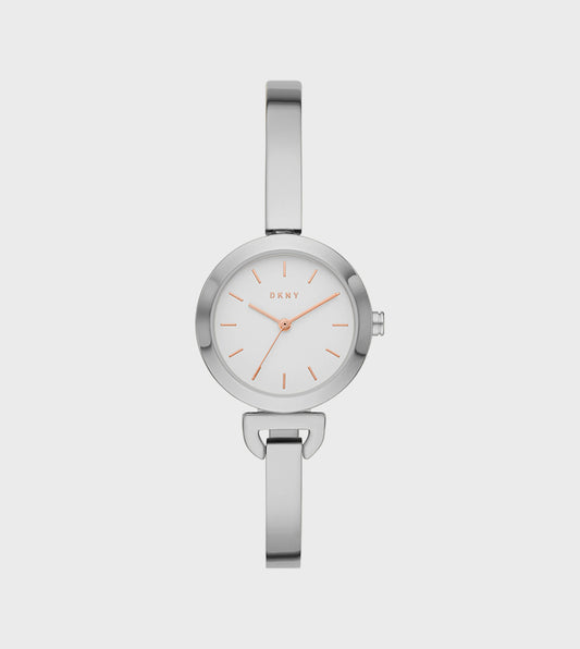 Dkny UPTOWN D White Dial Analog Watch