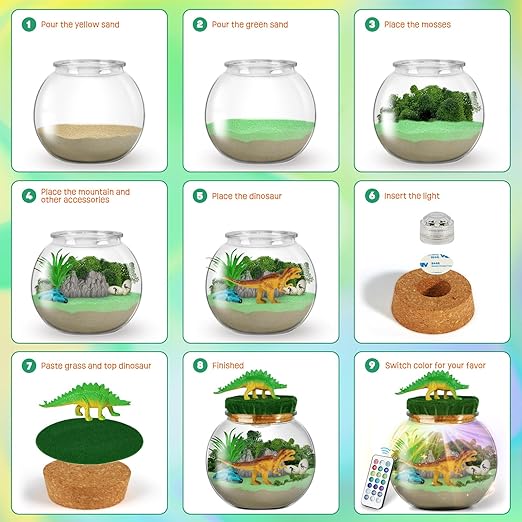 Dinosaur Terrarium Kit Kids