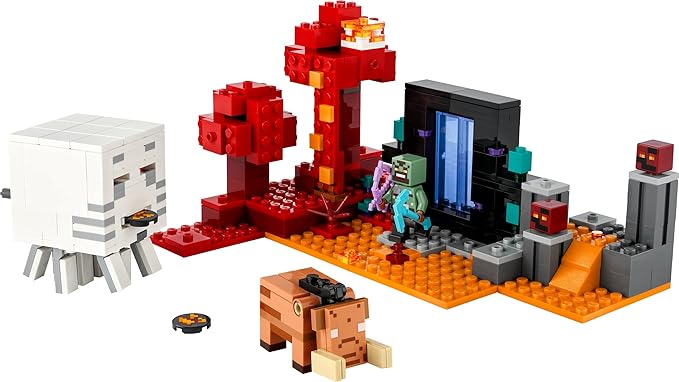 LEGO Minecraft The Nether Portal Ambush Adventure Set