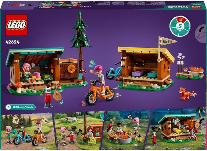 LEGO Friends Adventure Camp Cosy Cabins Camping Toy Set