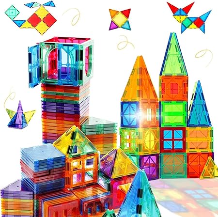 Joytechs Educational 3D Magnetic Tiles Building Blocks