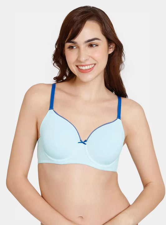 Zivame Wired Padded T-shirt Bra with Adjustable Straps
