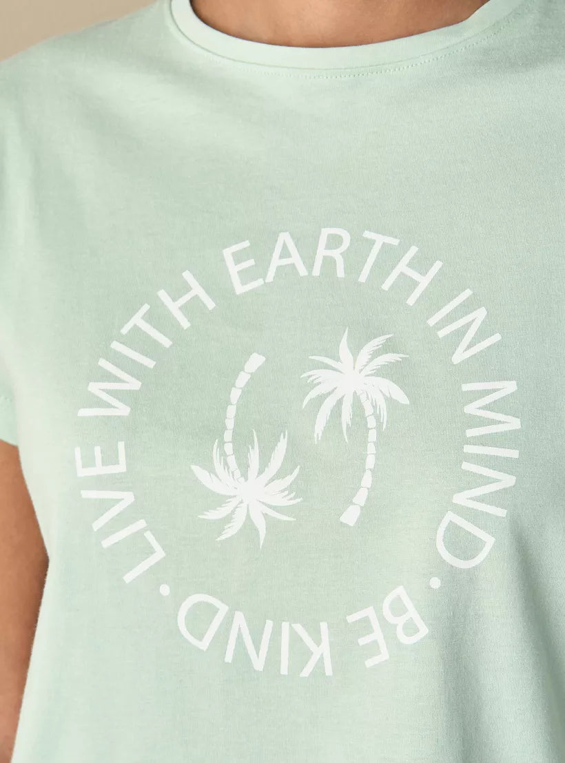 Splash All-Over Printed T-shirt and Pyjama Set