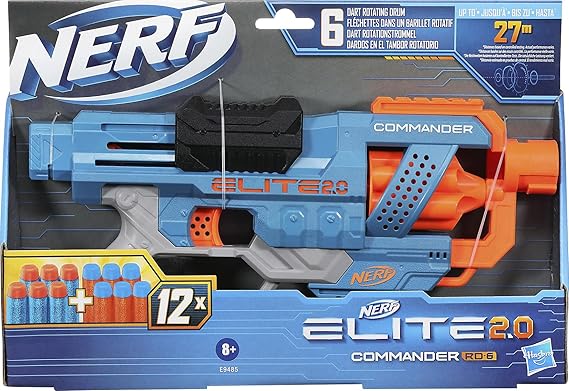 NERF Elite 2.0 Commander Rd-6 Blaster