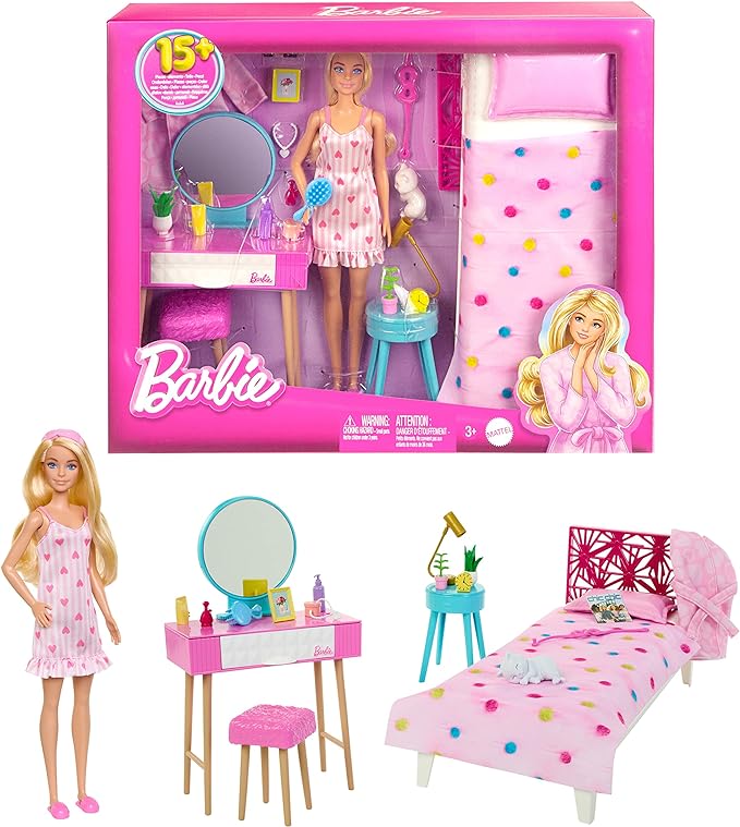 Barbie Doll and Bedroom Playset