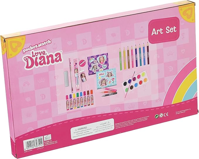 Love Diana 52 Pieces Art Set