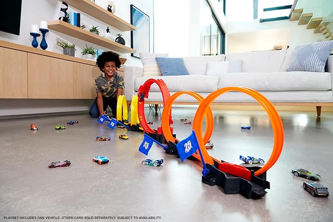 Hot Wheels Multi-Loop Race Off Playset