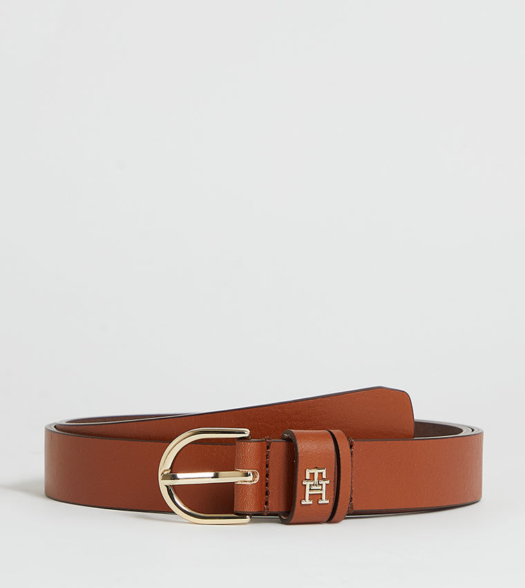 Tommy Hilfiger Buckle Closure Leather Belt (Ladies)