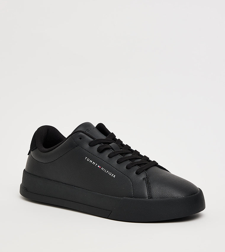 Tommy Hilfiger Lace Up Leather Sneakers