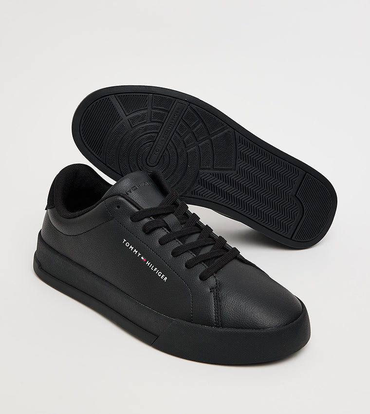 Tommy Hilfiger Lace Up Leather Sneakers